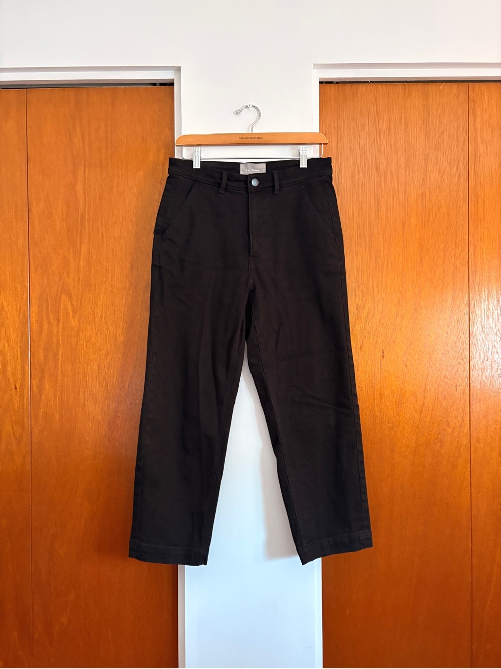Everlane Straight Leg Jeans in Black
